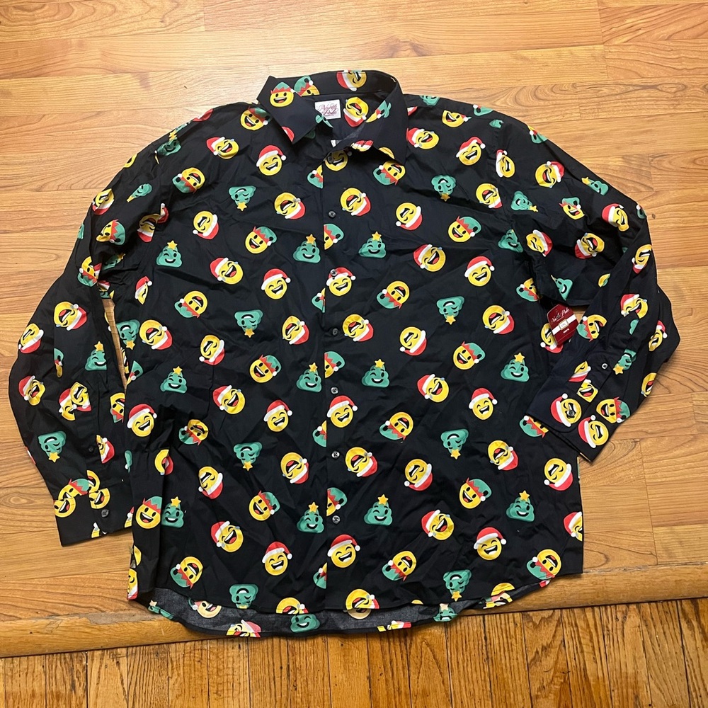Men’s XXL Holiday Shirt Bundle‎ – North Pole NWT + Polo Ralph Lauren Tee - Picture 3 of 5